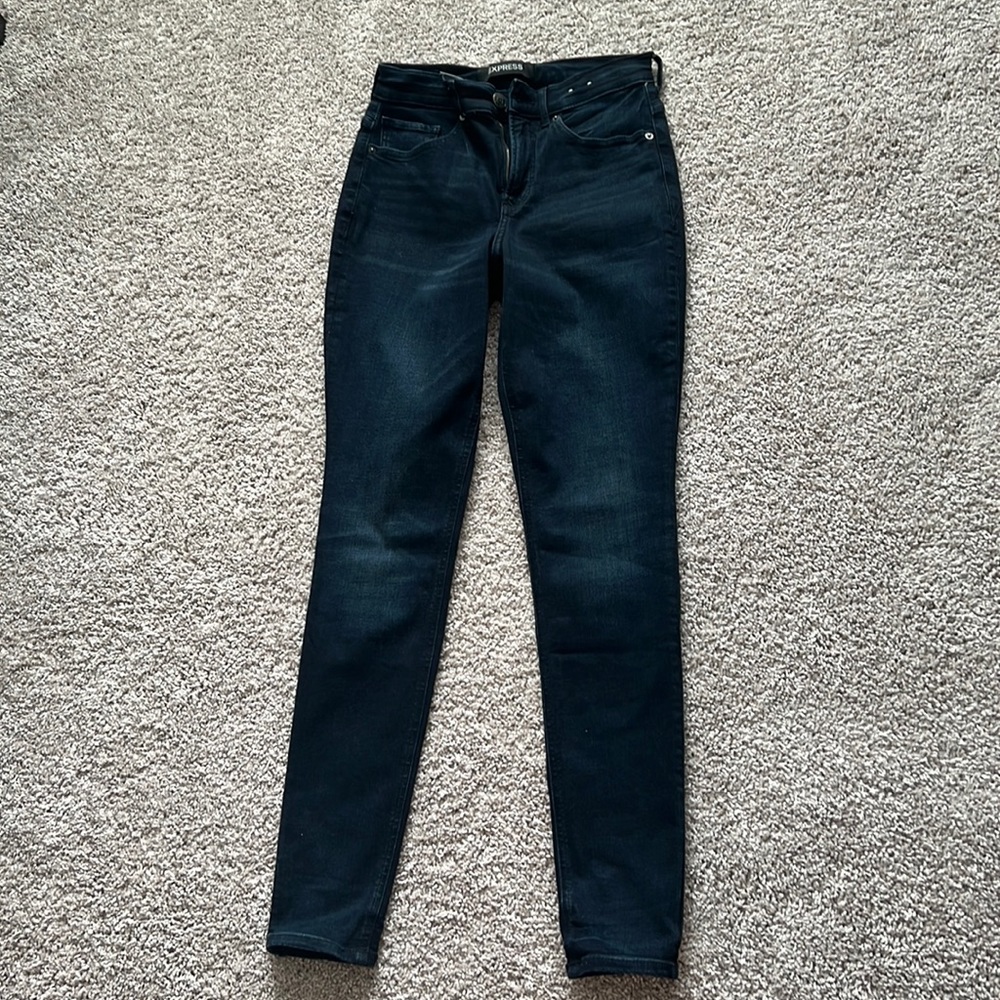 Denim leggings